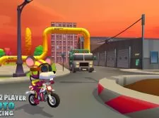 Mouse 2 Jucători de curse Moto